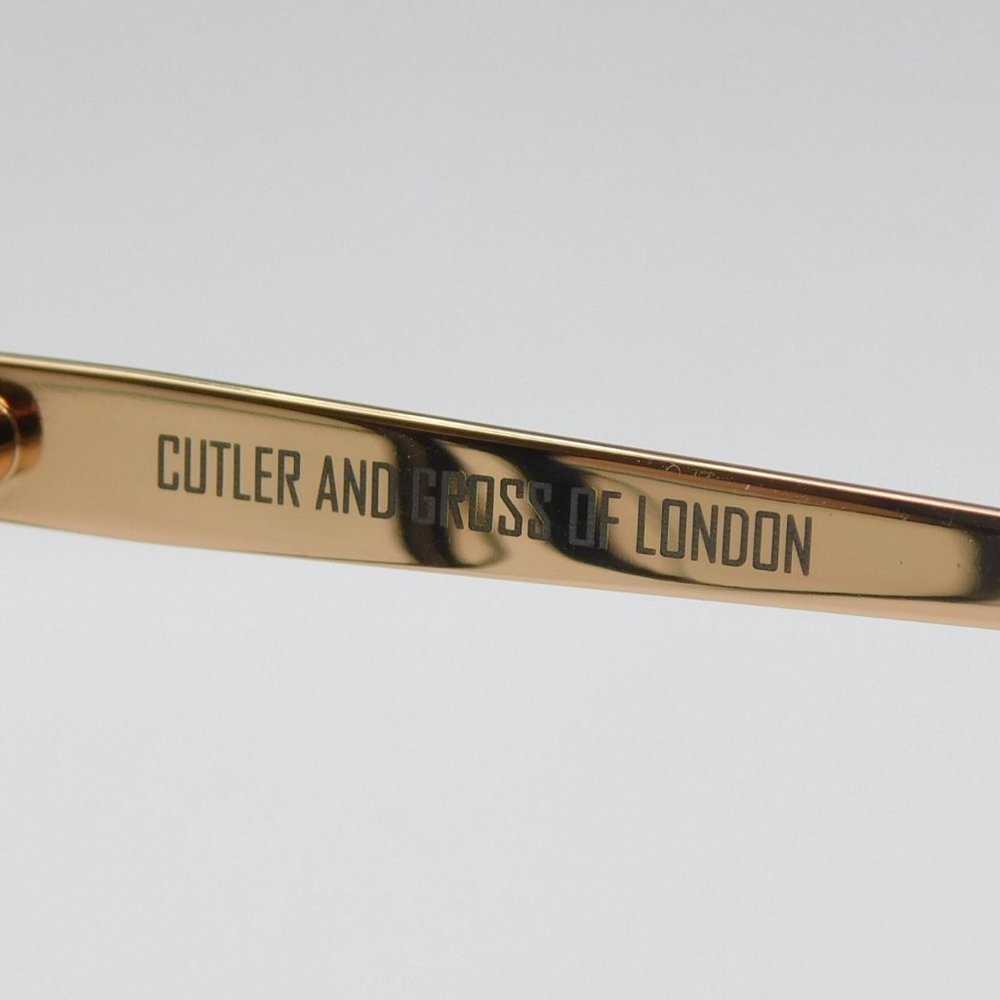 NEW CUTLER AND GROSS OF LONDON CGOP1175 BLACK GOLD SQUARE UNISEX EYEGLAS… - Picture 8 of 11